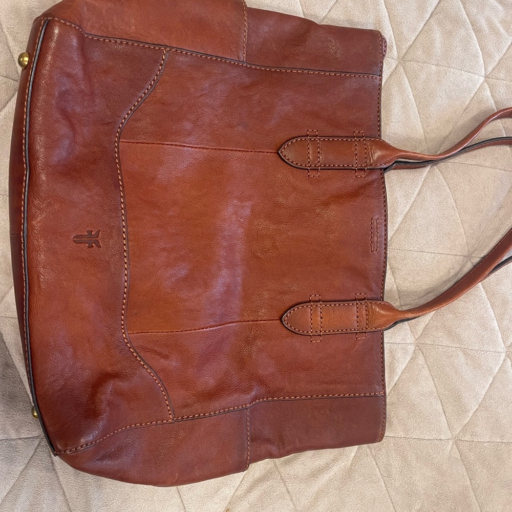 Brown Frye  Leather Tote Bag